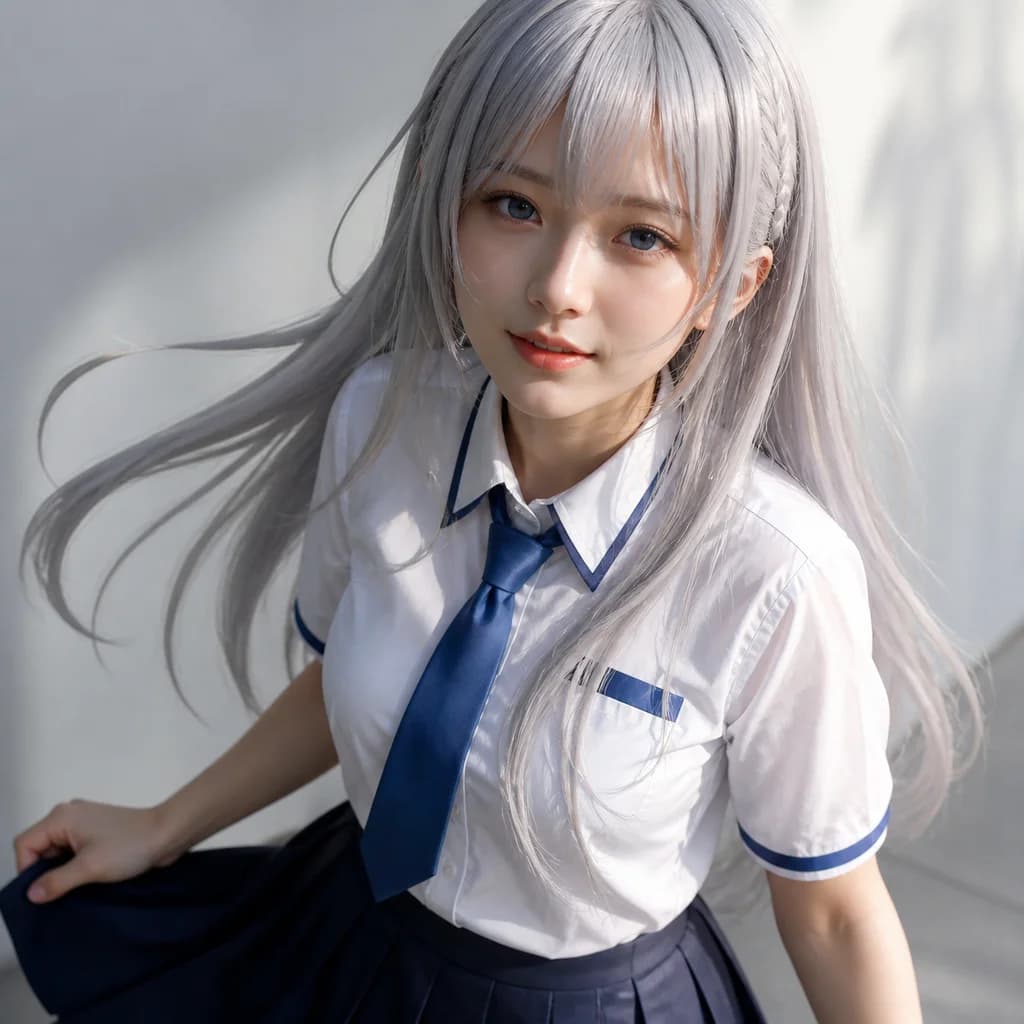 Cartoon to realistic AI example — drawn character vs real-life photo — after